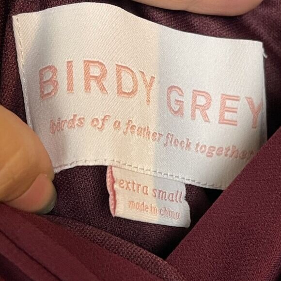 Birdy Grey Kaia Carbernet Bridesmaid Dress Size XS NWT - Picture 9 of 12